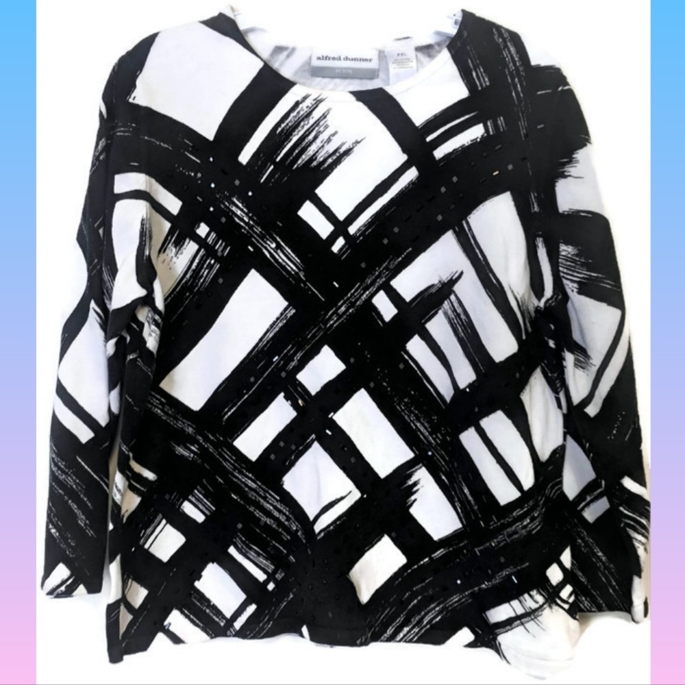 Alfred Dunner Long Sleeve Blouse Size PXL - Picture 3 of 6